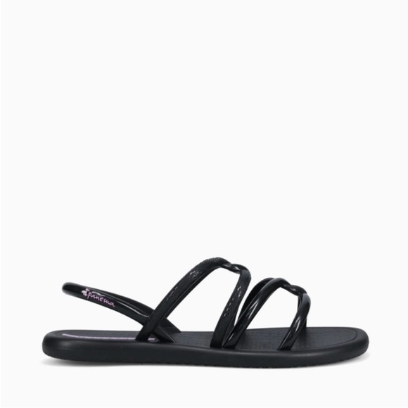 Ipanema Black Strappy Sandals - Picture 1 of 4